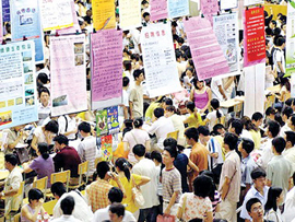 ２０１３年、北京で就職希望の大学卒業生の就業プレッシャーは増大
