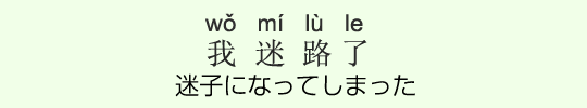 迷子になってしまった 迷子になってしまった