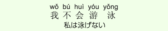 私は泳げない 私は泳げない