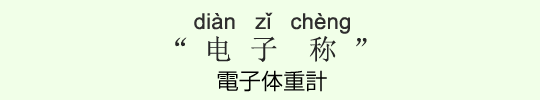 電子体重計 電子体重計
