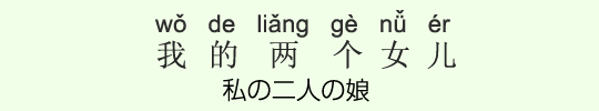 私の二人の娘 私の二人の娘
