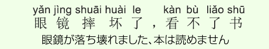 眼鏡が落ち壊れました、本は読めません 眼鏡が落ち壊れました、本は読めません