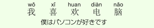 僕はパソコンが好きです 僕はパソコンが好きです