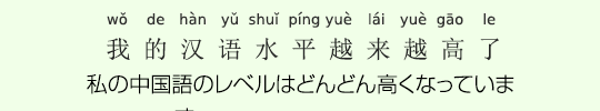 私の中国語のレベルはどんどん高くなっています 私の中国語のレベルはどんどん高くなっています