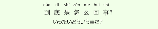 いったいどういう事だ? いったいどういう事だ?