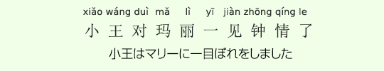 小王はマリーに一目ぼれをしました 小王はマリーに一目ぼれをしました