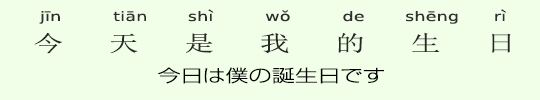 今日は僕の誕生日です 今日は僕の誕生日です
