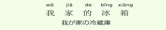 我が家の冷蔵庫 我が家の冷蔵庫