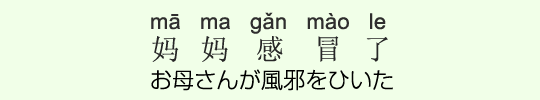 お母さんが風邪をひいた お母さんが風邪をひいた