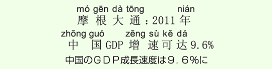 中国のGDP成長速度は9.6%に 中国のGDP成長速度は9.6%に