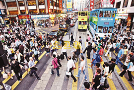 香港統計所が発表した人口総数は、７０９万人超に