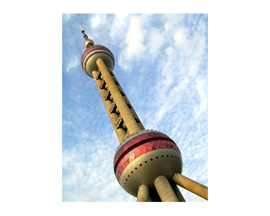 「上海東方明珠タワー」、２０年来初めて外面を一新