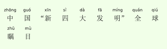 中国の“新4大発明”に世界が注目 中国の“新4大発明”に世界が注目