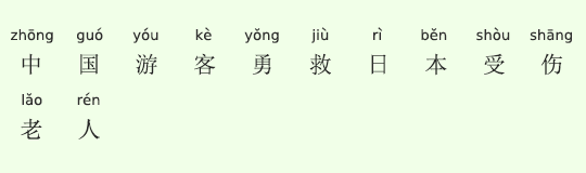 中国人観光客、日本の怪我をした高齢者を救出 中国人観光客、日本の怪我をした高齢者を救出