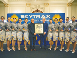 海南航空、８回連続でSKYTRAX“５つ星航空会社”に認定