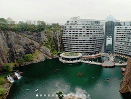世界初の「地下ホテル」上海郊外にオープン