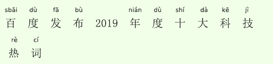 バイドウ、2019年テクノロジー流行語を発表 バイドウ、2019年テクノロジー流行語を発表
