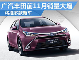 トヨタ、11月中国での新車販売16.7％増