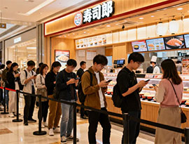 スシロー、中国市場が好調、売上高の30%を占める