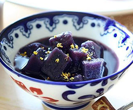 桂花紫薯汤