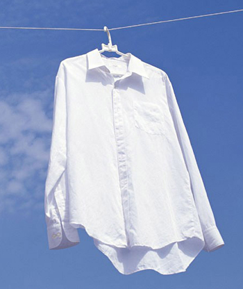 (男)衬衫；衬衣，白衬衫